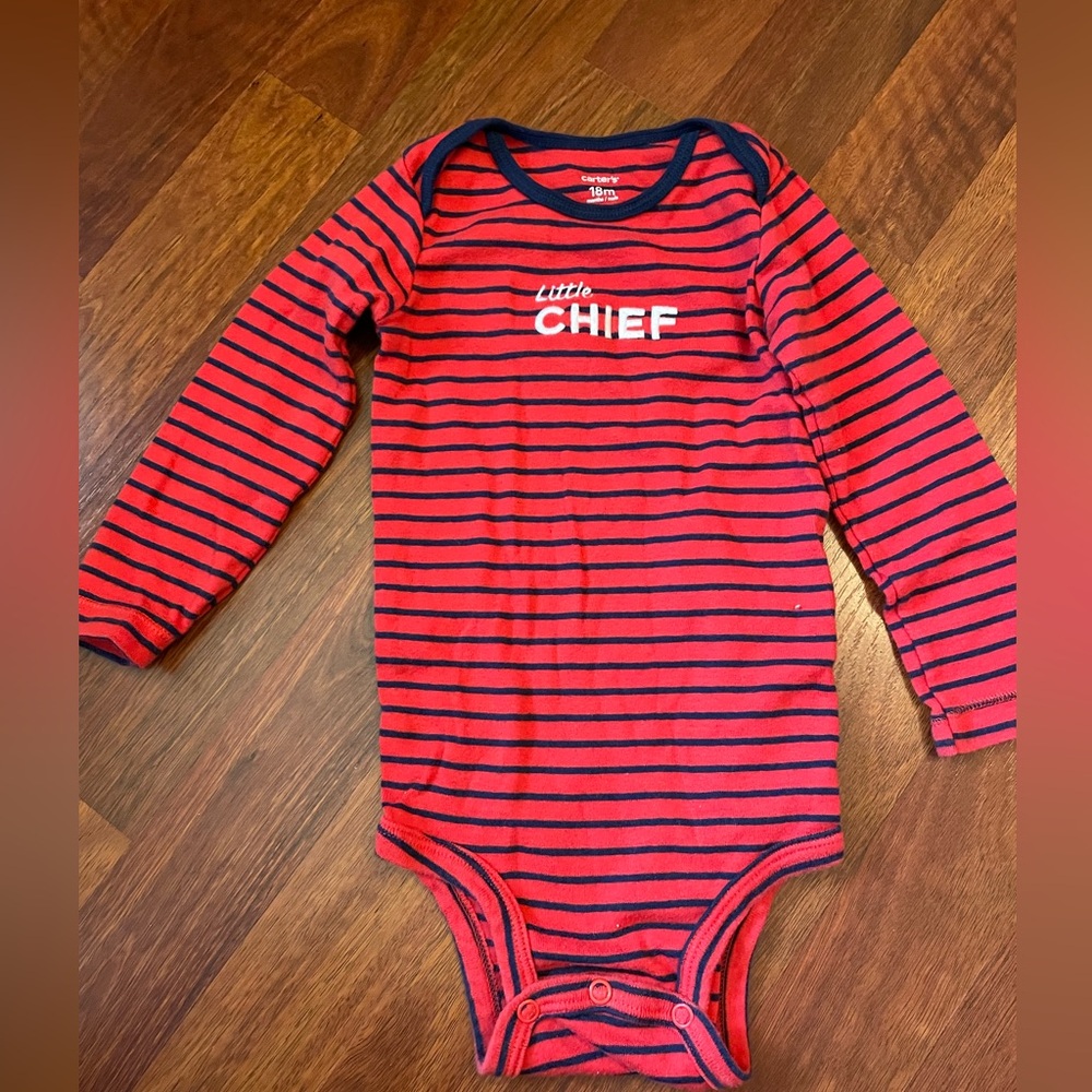 Little chief onesie from carters. Size 18 months